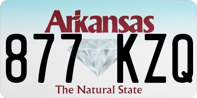 AR license plate 877KZQ