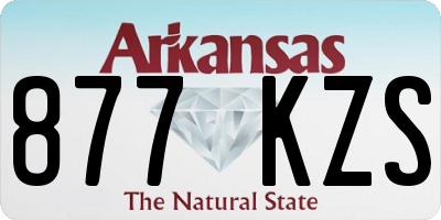 AR license plate 877KZS