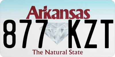 AR license plate 877KZT