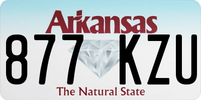 AR license plate 877KZU