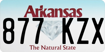 AR license plate 877KZX