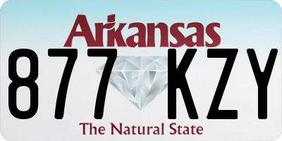 AR license plate 877KZY