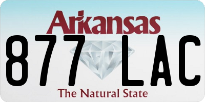 AR license plate 877LAC