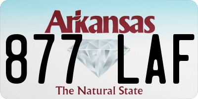 AR license plate 877LAF