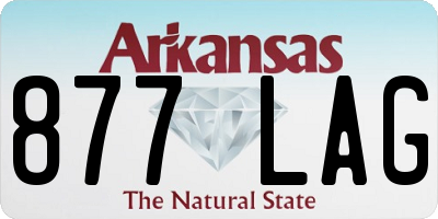 AR license plate 877LAG