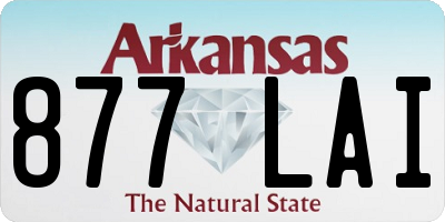 AR license plate 877LAI