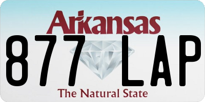 AR license plate 877LAP