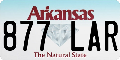 AR license plate 877LAR