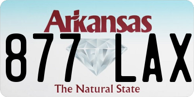 AR license plate 877LAX