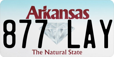 AR license plate 877LAY