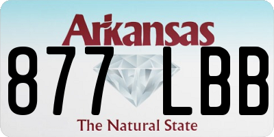 AR license plate 877LBB