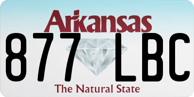 AR license plate 877LBC