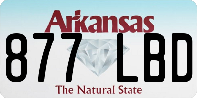 AR license plate 877LBD