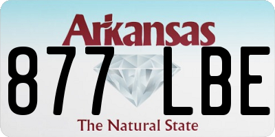 AR license plate 877LBE