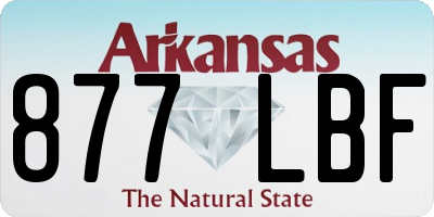 AR license plate 877LBF
