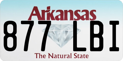AR license plate 877LBI