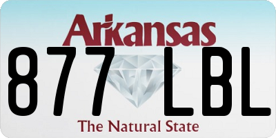 AR license plate 877LBL