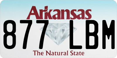 AR license plate 877LBM
