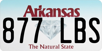 AR license plate 877LBS