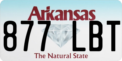 AR license plate 877LBT