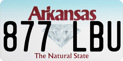 AR license plate 877LBU