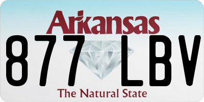 AR license plate 877LBV
