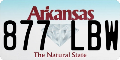 AR license plate 877LBW