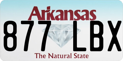 AR license plate 877LBX
