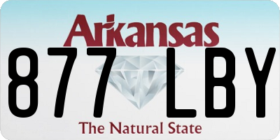 AR license plate 877LBY