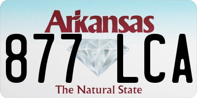AR license plate 877LCA