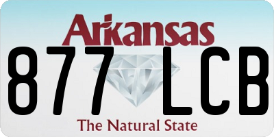 AR license plate 877LCB