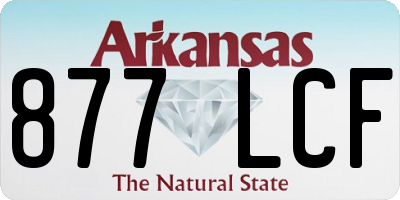 AR license plate 877LCF
