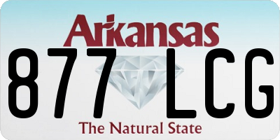 AR license plate 877LCG