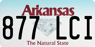 AR license plate 877LCI