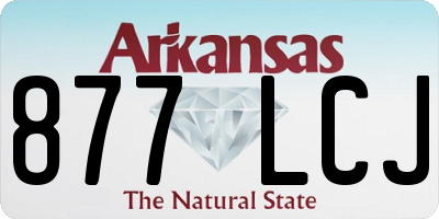 AR license plate 877LCJ