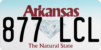 AR license plate 877LCL