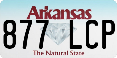 AR license plate 877LCP
