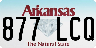 AR license plate 877LCQ
