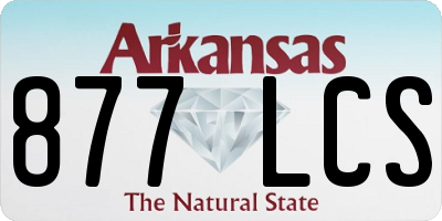 AR license plate 877LCS