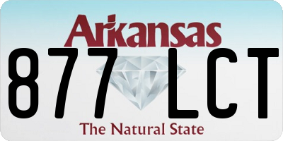 AR license plate 877LCT