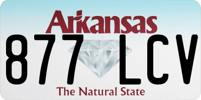 AR license plate 877LCV