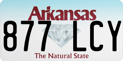 AR license plate 877LCY