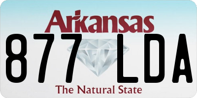 AR license plate 877LDA