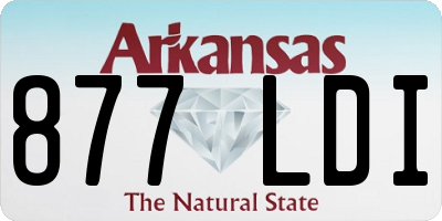AR license plate 877LDI