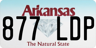 AR license plate 877LDP