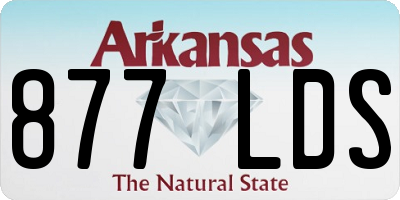 AR license plate 877LDS