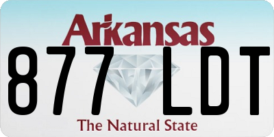 AR license plate 877LDT