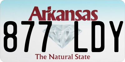 AR license plate 877LDY