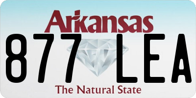 AR license plate 877LEA