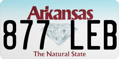 AR license plate 877LEB